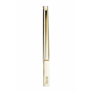 Tweezers, straight, gold plated